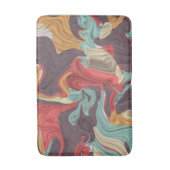 抽象芸術大理石イラストレーション カラフル バスマット (正面縦)