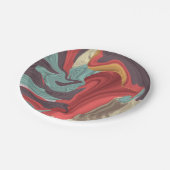 抽象芸術大理石イラストレーション カラフル ペーパープレート (アングル)
