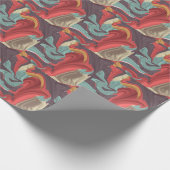 抽象芸術大理石イラストレーション カラフル ラッピングペーパー (角)