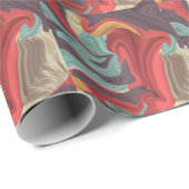 抽象芸術大理石イラストレーション カラフル ラッピングペーパー (ロールコーナー)