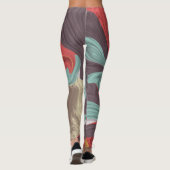 抽象芸術大理石イラストレーション カラフル レギンス (裏面)