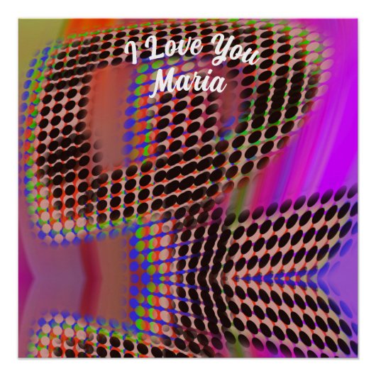 抽象芸術大理石カラフル光沢ポスター ポスター (正面)