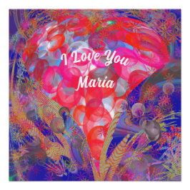 抽象芸術大理石カラフル光沢ポスター ポスター