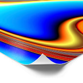 抽象芸術大理石カラフル光沢ポスター ポスター (コーナー)