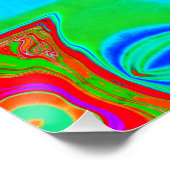 抽象芸術大理石カラフル光沢ポスター ポスター (コーナー)