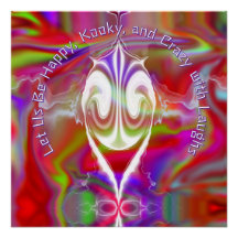 抽象芸術大理石カラフル光沢ポスター