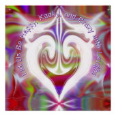 抽象芸術大理石カラフル光沢ポスター ポスター (正面)