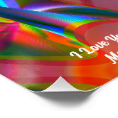 抽象芸術大理石カラフル光沢ポスター ポスター (コーナー)