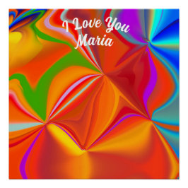 抽象芸術大理石カラフル光沢ポスター ポスター