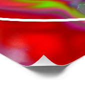 抽象芸術大理石カラフル光沢ポスター ポスター (コーナー)