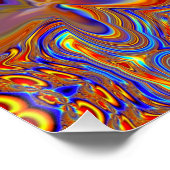 抽象芸術大理石カラフル光沢ポスター ポスター (コーナー)