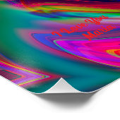 抽象芸術大理石カラフル光沢ポスター ポスター (コーナー)