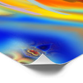 抽象芸術大理石カラフル光沢ポスター ポスター (コーナー)