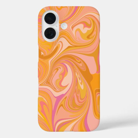抽象芸術大理石スワールアート（黄色） Case-Mate iPhoneケース (裏面)