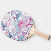抽象芸術大理石スワール卓球ラケット- カラフル 卓球ラケット (横)