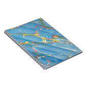 抽象芸術大理石テクスチャの背景 ノートブック (右側)