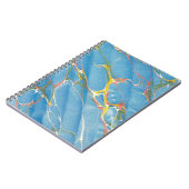 抽象芸術大理石テクスチャの背景 ノートブック (左側)