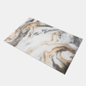 抽象芸術大理石テクスチャ自然 ドアマット (アングル)