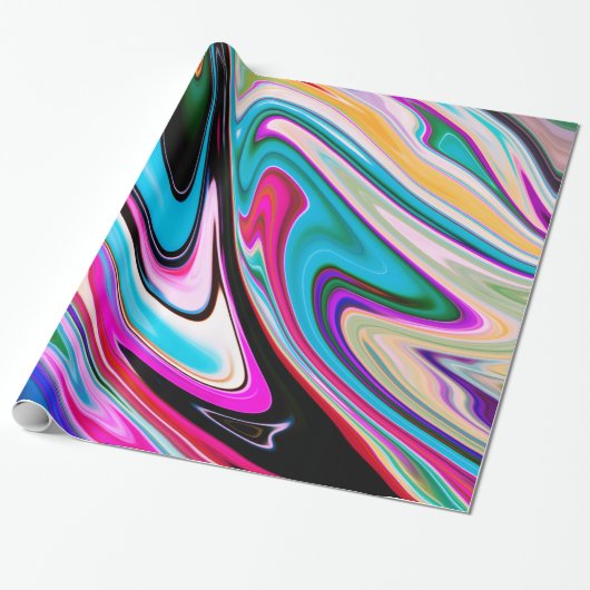 抽象芸術大理石テクスチャ ラッピングペーパー (アンロールド)