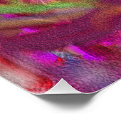 抽象芸術大理石液状ポカラフルスター ポスター (コーナー)