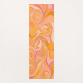 抽象芸術大理石渦巻きアート（黄） ヨガマット (正面)