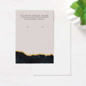 抽象芸術大理石金ゴールドイヤリングディスプレイカード (デスク)