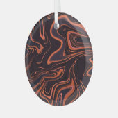 抽象芸術大理石:テクス芸術的チャの背景 ガラスオーナメント (正面左)