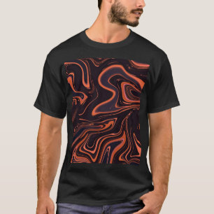抽象芸術大理石:テクス芸術的チャの背景 Tシャツ