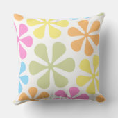 抽象芸術大花明るいカラーミックス クッション (裏面)