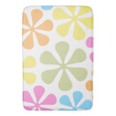 抽象芸術大花明るいカラーミックス バスマット (正面縦)