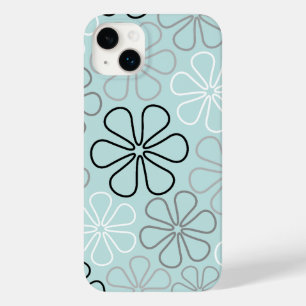 抽象芸術大花輪郭BWG+アヒル卵青 Case-Mate iPhone 14 PLUSケース