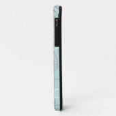 抽象芸術大花輪郭BWG+アヒル卵青 Case-Mate iPhoneケース (裏面/左)