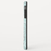 抽象芸術大花輪郭BWG+アヒル卵青 Case-Mate iPhoneケース (裏面/左)