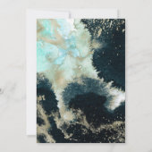 抽象芸術天体セーブ・ザ・デート案内カード セーブザデート (裏面)