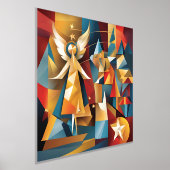 抽象芸術天使 箔ポスター (レイダウン)