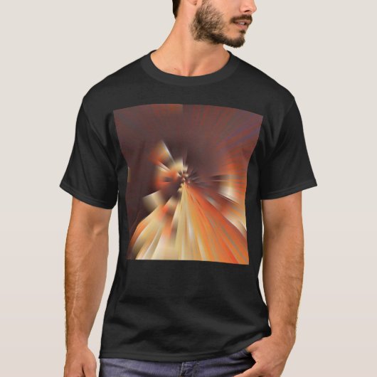 抽象芸術太陽光線 Tシャツ (正面)
