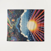 抽象芸術太陽 タペストリー (正面(横))