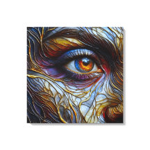 抽象芸術女性の顔アップ