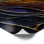 抽象芸術女性の顔アップ ポスター (コーナー)