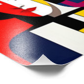 抽象芸術女性顔アート写真の拡大 フォトプリント            (角)