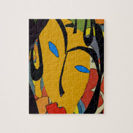 抽象芸術女性顔 ジグソーパズル