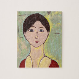 抽象芸術女性顔 ジグソーパズル