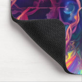 抽象芸術女性顔 マウスパッド (コーナー)