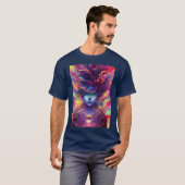 抽象芸術女性顔 Tシャツ (正面フル)