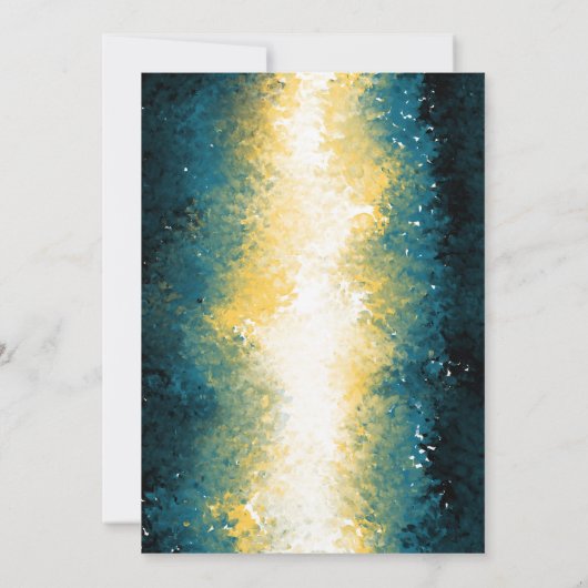 抽象芸術妊婦シルエット赤ちゃんシャワー 招待状 (裏面)