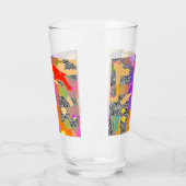 抽象芸術姿と赤いヘッドドレス タンブラーグラス (左)