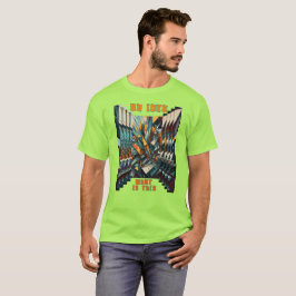 抽象芸術姿にバタフライ効果 Tシャツ