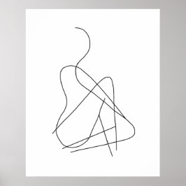 抽象芸術姿2 ポスター