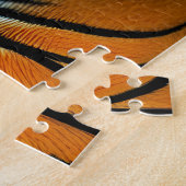 抽象芸術威厳のある捕食虎 ジグソーパズル (側面)