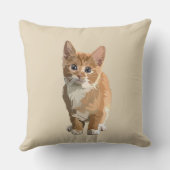 抽象芸術子猫枕 クッション (裏面)